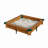 Gorilla Playsets 45.5" x 8" Solid Wood  Square Sandbox with Cover