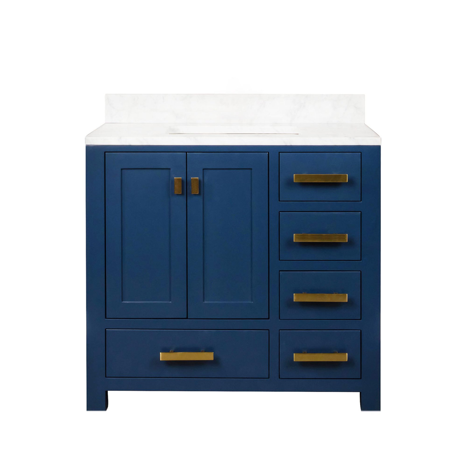 Steve 36'' Single Bathroom Vanity, Monarch Blue