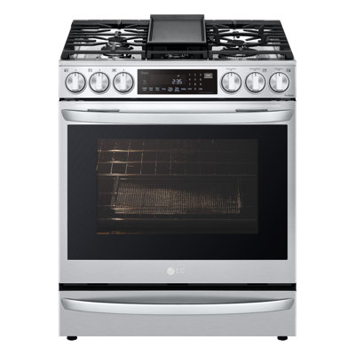 LG 6.3 cu. ft. Slide-in Natural Gas with Air Fry