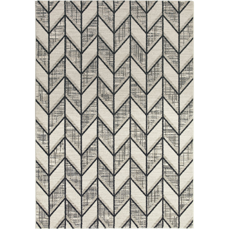Gilberto Chevron Hand Woven Area Rug, Rectangle 160 x 230cm
