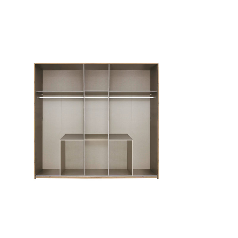 Mainz 5 Door Wardrobe, Alpine White/Brown