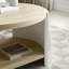 Table basse, bureau en bois rustique à 2 niveaux avec tablette de rangement