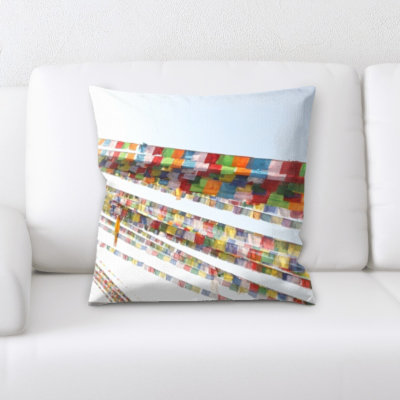 Microsuede Reversible Throw Pillow