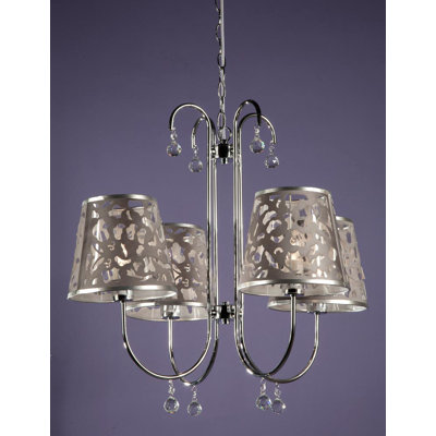 4-Light Shaded Chandelier