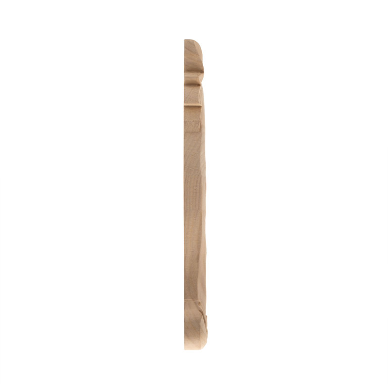 Parchemin en bois d'acanthe 12 po x 9-1 / 8 po x 5/8 po, Pêche aulne