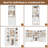 87.2" L X 87.2" W X 80" H Corner Closet System,Freestanding Closet Organizer System With 10 Drawers & 12 Shelves-1529717990