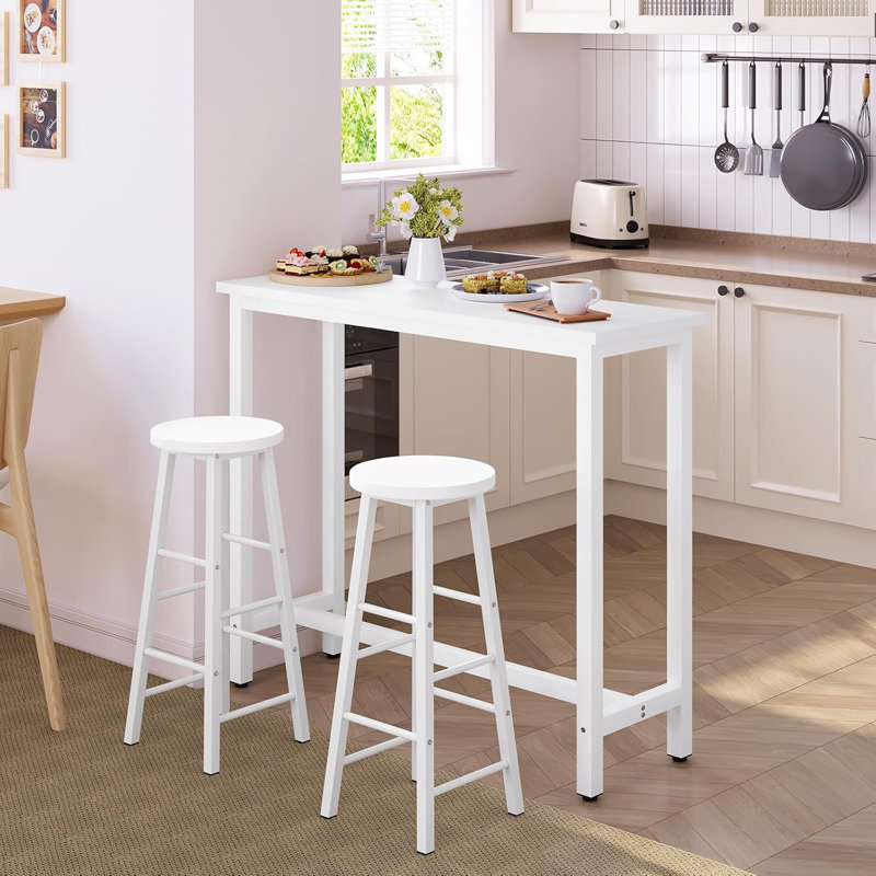 120 cm Steel Bar Set Bar Cabinet, White