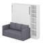 Lit escamotable avec canapé et tablettes Murphy