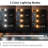 Makeup Vanity With Mirror And 10 LED Lights,Vanity Desk With 12 Drawers And 2 Cabinets, Glass Top Vanity Set With Power Outlet, Fold-Up Panel-1569560181