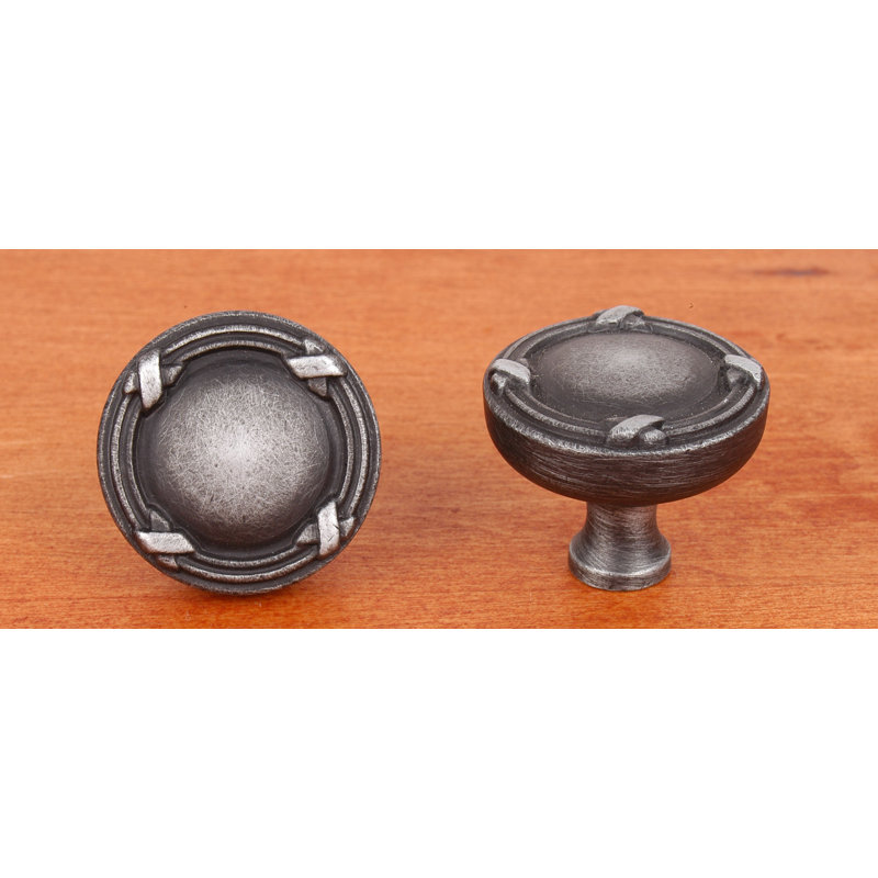 CK Series 1 1/4" Diameter Mushroom Knob, Distressed Nickel