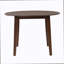 Ensemble de table de salle à manger 3 pièces pour 2 personnes, 1 table de salle à manger pliante en bois + 2 chaises rembourrées, conception compacte pour petits appartements et salles à manger - Brun-515704370