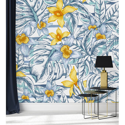 Bellard Peel & Stick Floral Wall Mural