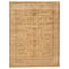 Hand Knotted Wool Area Rug in Gold And Ivory