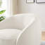 Fauteuil d'appoint pivotant de 35 po de largeur, fauteuil demi-tonneau pivotant