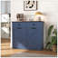 Armoire poubelle double inclinable Farmhouse Blue