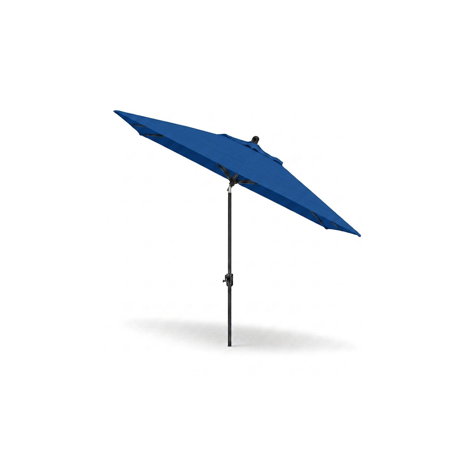 Olivier 116.7'' Outdoor Umbrella, Canvas Pacific Blue Sunbrella® Canvas, Antique Bronze