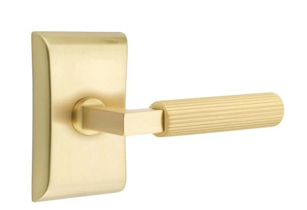 Privacy Door Lever with Square Rosette