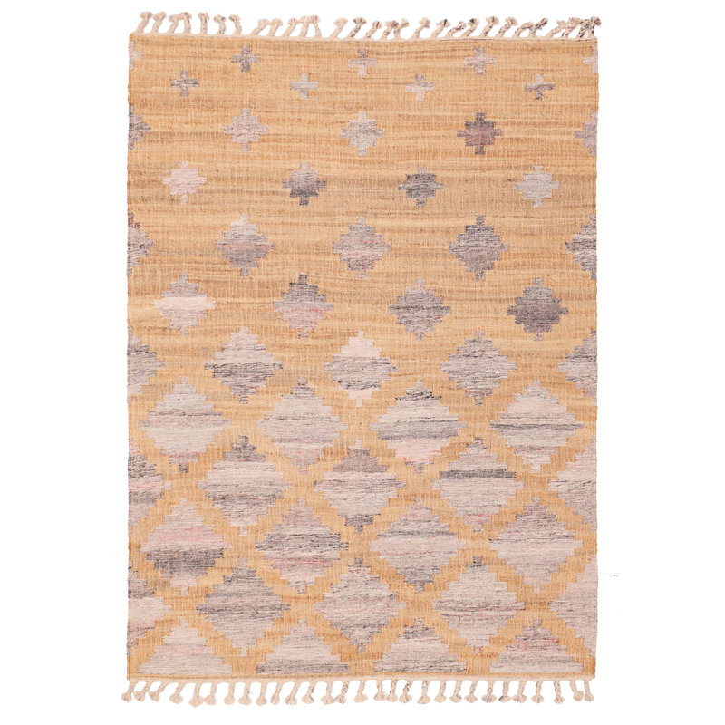 Palim Denizli brun clair Kilim 5 pi 4 po x 7 pi 5 po
