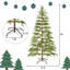 Arbre de Noël artificiel 6 pieds avec lumières DEL et base en métal