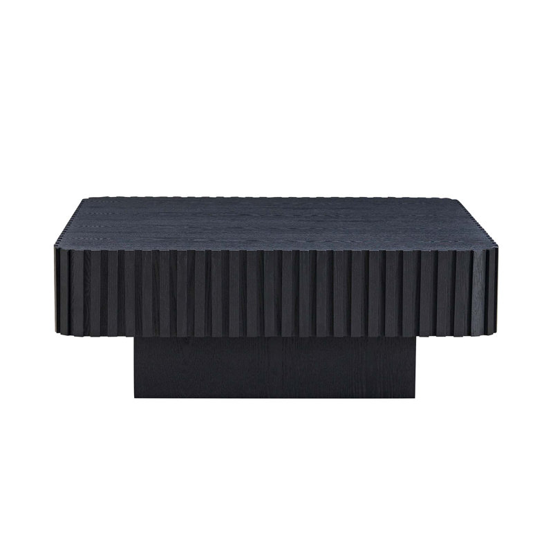 Table basse carrée 35,43 pouces Handcraft Modern, Noir