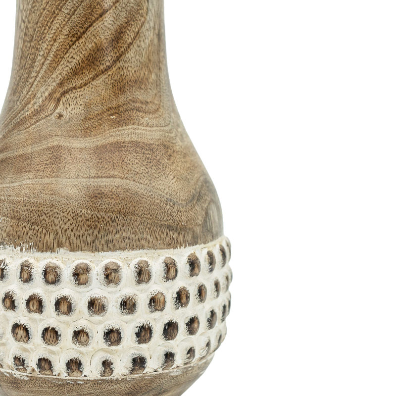  Vase en perles de bois