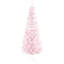 Arbre de Noël artificiel rose 5 pi, base Allure et base en plastique 59 po rose, charme fiable