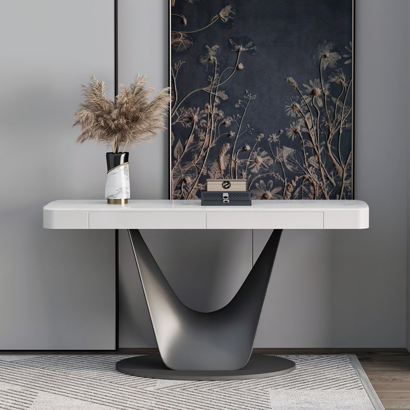 Console minimaliste de style italien, H 35,4 po x l 63 po x P 13,8 po