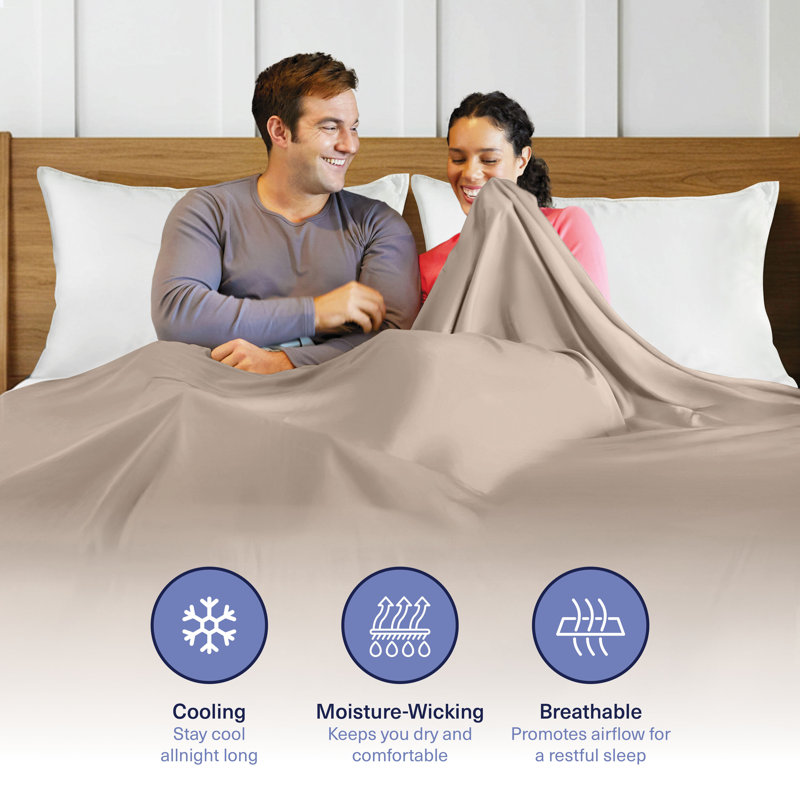 100% Viscose from Bamboo Pillowcases Only, 300 Thread Count, Hidden Zipper, Cooling Breathable, Bedding Pillow Covers for Hot Sleepers - Gift-Ready Packaging, PACK OF 2 (White)