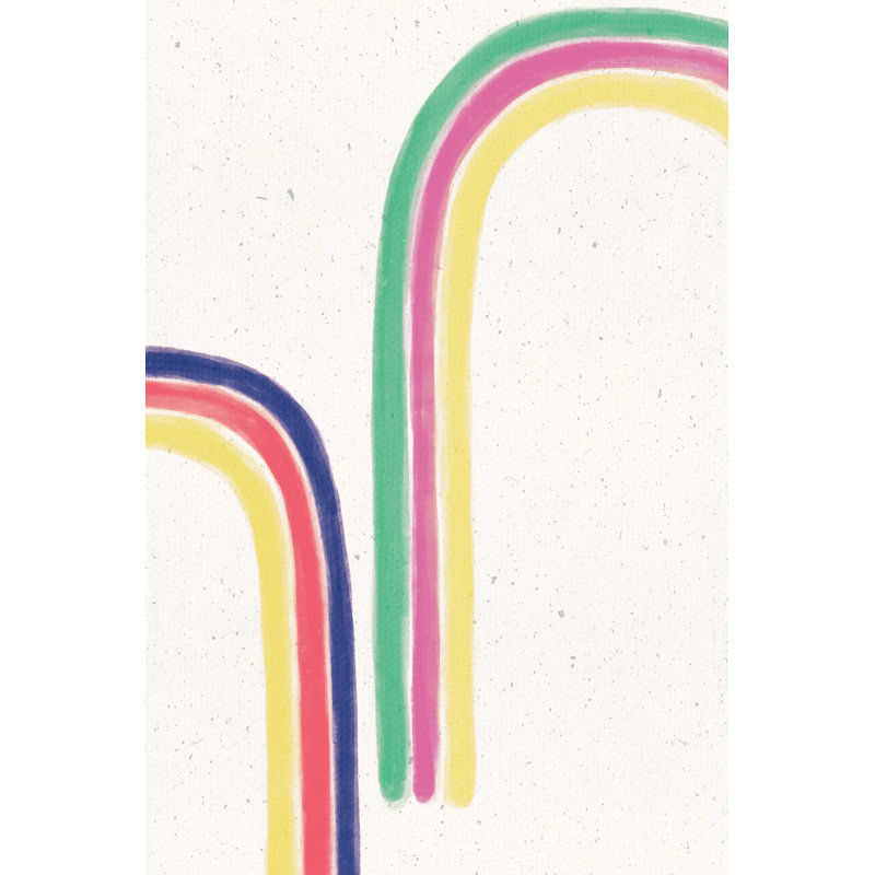 Rainbow Blush II by Leah York - Wrapped Canvas Painting, 122cm H x 81cm W