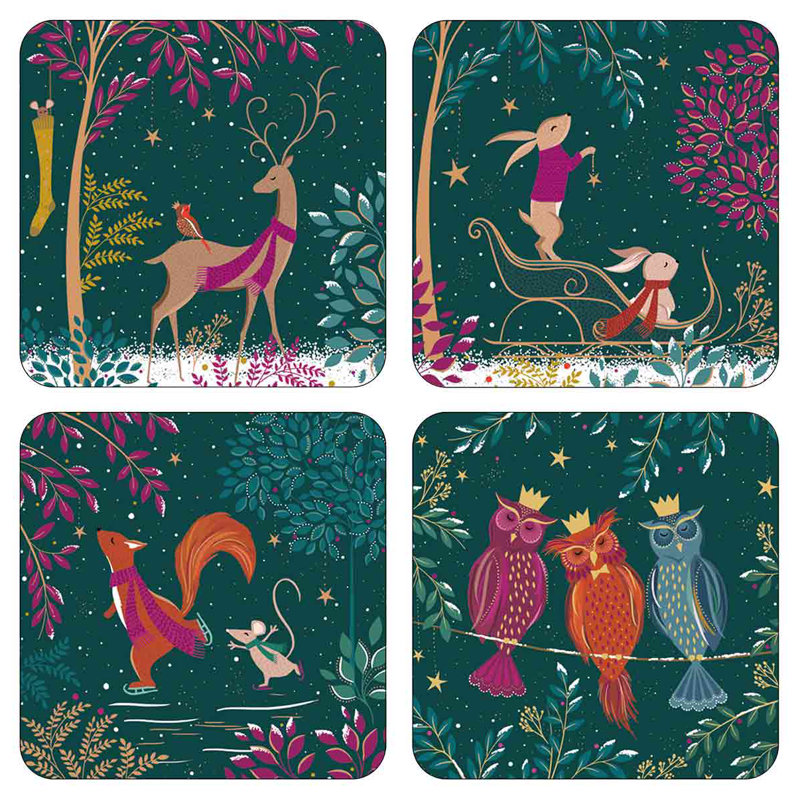 Sara Miller, Woodland Tales - Coasters