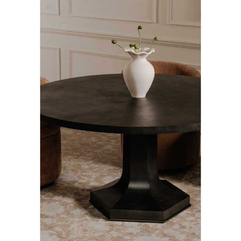Round Metal Top Dining Table