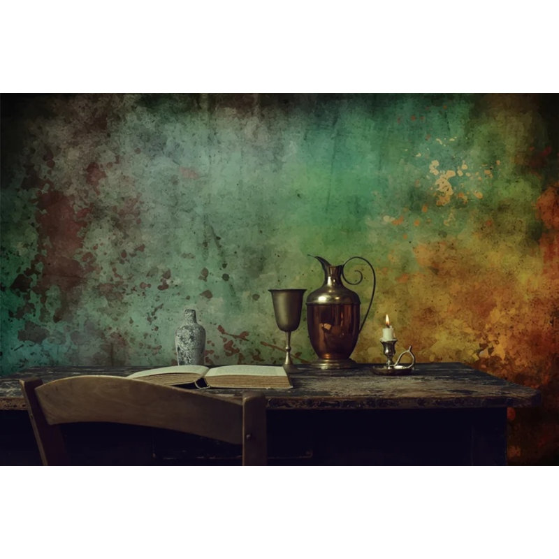Murale abstraite Moody, 108" L x 192" W