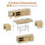 Ensemble de table de coin-repas extensible avec bancs et tabourets de rangement, ensemble de table de salle à manger de coin 6 pièces-822197538