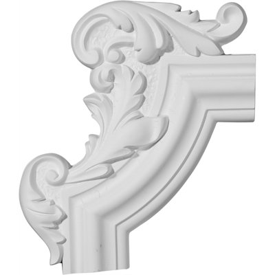 13 1/4"W x 10 5/8"H x 1 1/8"P Pompeii Panel Moulding Corner, Left