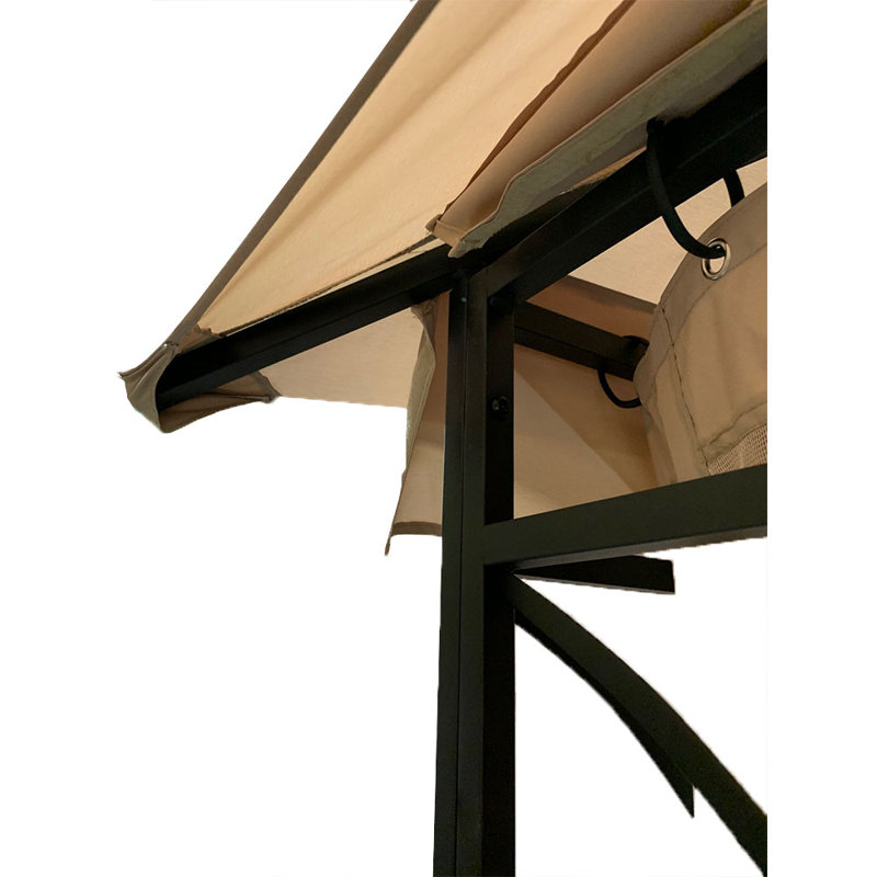 Beige Whisper 10' x 10' Two-Tiered Replacement Gazebo Canopy