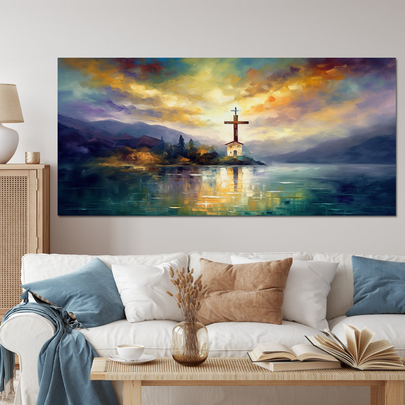 Reproduction d'art sur toile Arnfried, Toile tendue, H 28 po x l 60 po x P 1,5 po