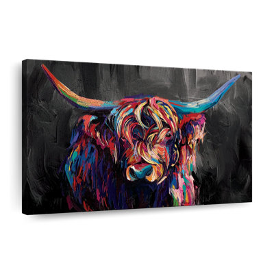 " Highland Cow Acrylic " by Jude A