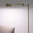 Leaf 53" Tall Vintage LED Floor Lamp w/ Adjustable Arm, Gold