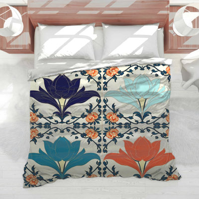 Édredon à motif floral