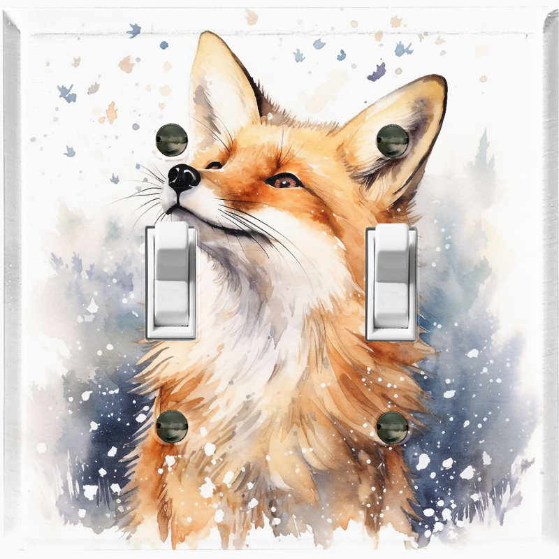 Nature Themed 2 - Gang Toggle Light Switch Standard Wall Plate