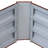 Katherynn L-Shaped Galvanized Steel Raised Garden Bed - 59.5" x 59.5" x 11.75" - Woodgrain-1686986471
