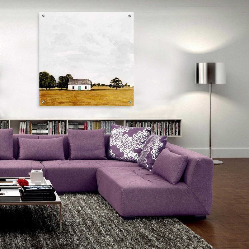 «Fin juillet II» par Victoria Borges, art mural acrylique, H 36 po x l 36 po x P 0,2 po