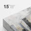 «Grey City Buildings», reproduction d'art moderne sur toile encadrée-107907511-107907502