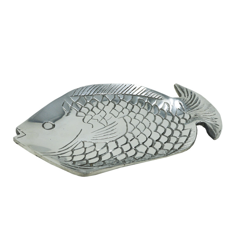 Plateau à poisson en étain