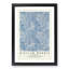 Blue Marigold with Border by William Morris - Framed Print-62747442-62747444
