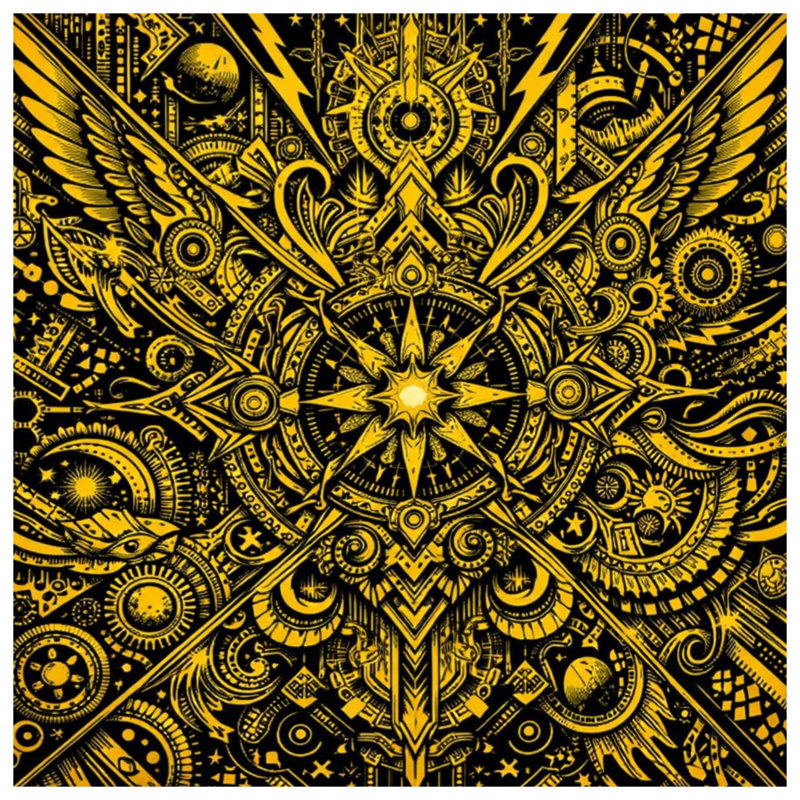 Rideaux de fenêtre à motif géométrique complexe, voilages et rideaux à motif mandala - 1 panneau, 50 po x 92 po - 1 panneau