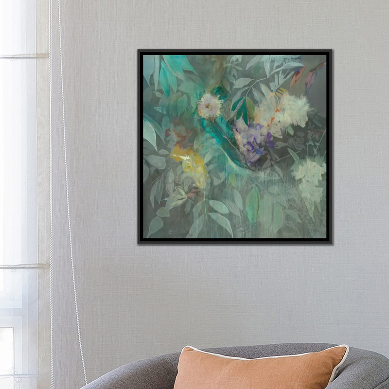 « providence », reproduction sur toile, H 18 po x l 18 po x P 1,5 po, Pas de tapis, Toile avec cadre noir