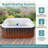 Costway 71" Inflatable Hot Tub With 130 Air Jets Electric Heater Pump Filter Cartridges