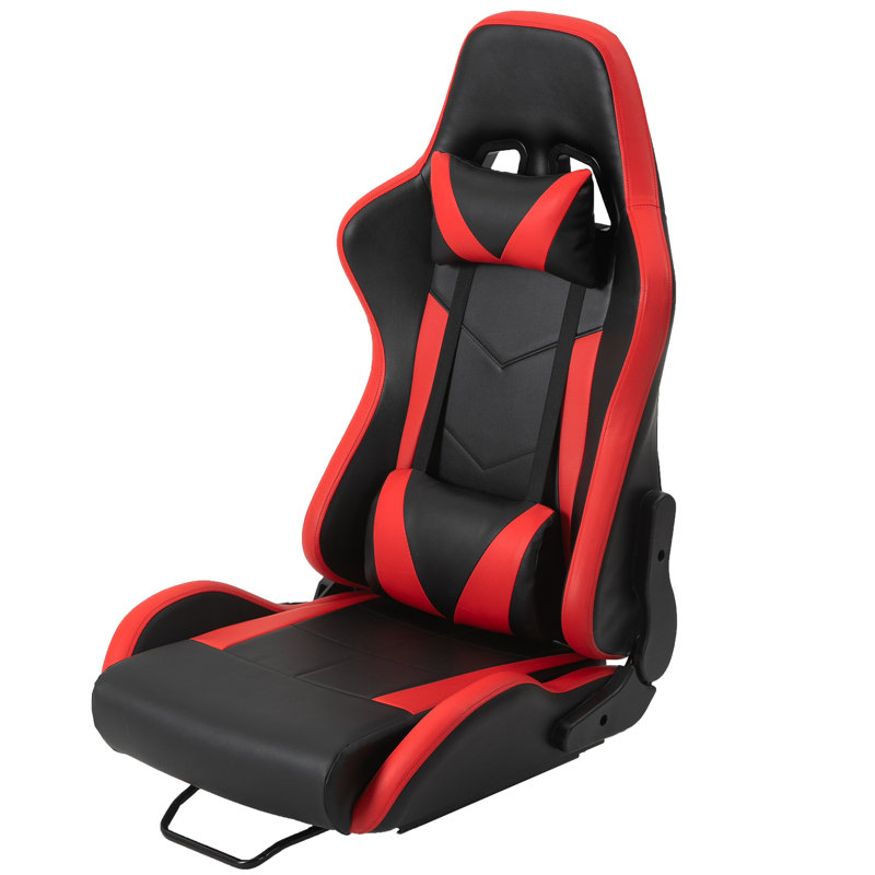 Anman Racing Seat Racing Simulator Cockpit Rear Stand Seat with Double Slide Fit Steering Wheel Stand Can DIY