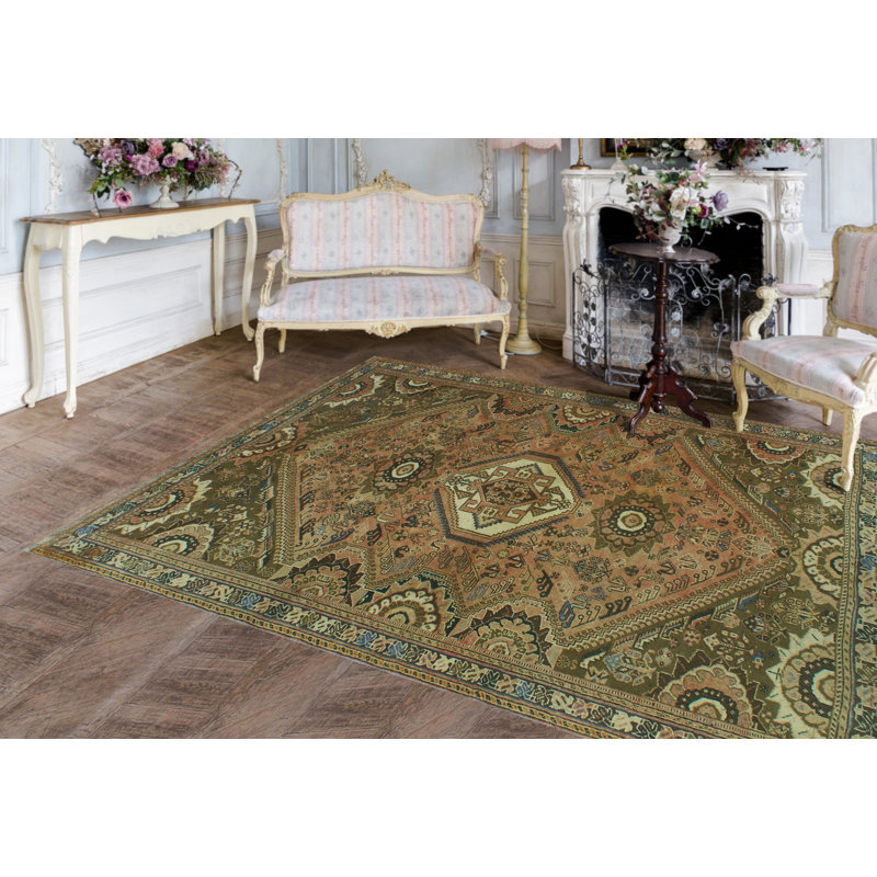 Tapis rouille finement vieilli Keijah